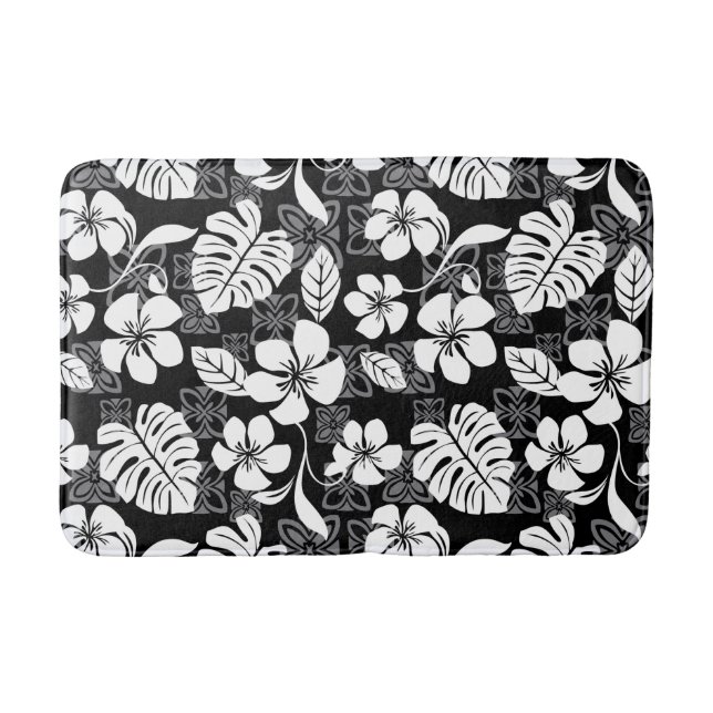 TAPIS DE BAIN ALOHA VENDREDI (NOIR) (Devant)