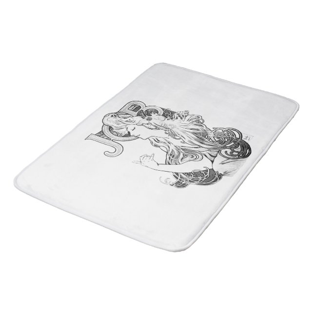 Tapis De Bain Alphonse Mucha JOB ISOGS (Angle)