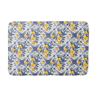 Tapis De Bain 💙 💛 Amalfi Citrus Azulejo