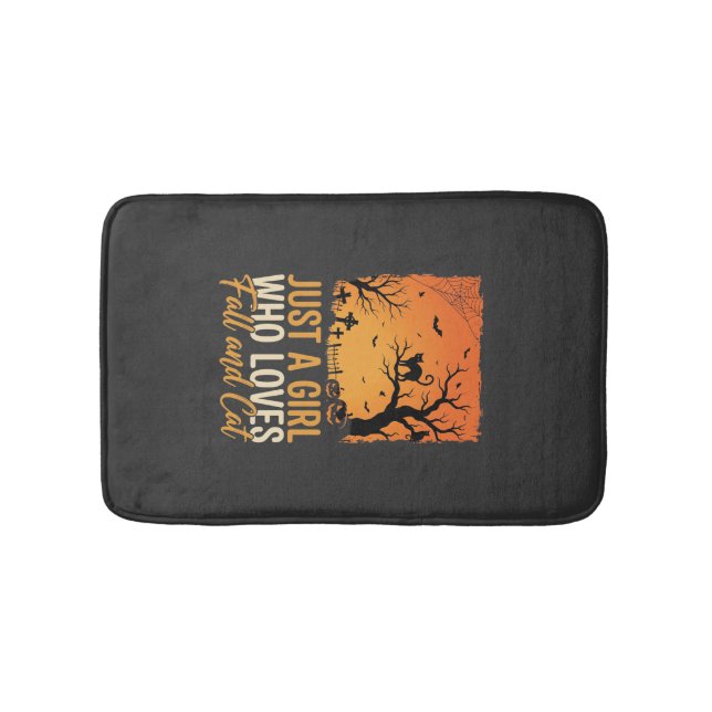 Tapis De Bain Amateur de chat Halloween Graphique de coucher de  (Devant)