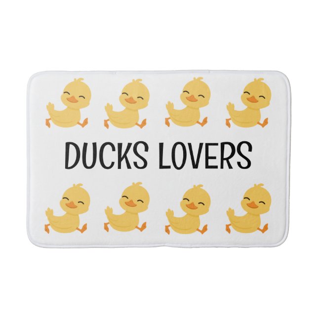 Tapis De Bain Amateurs de canard Salle de bain Mat (Devant)
