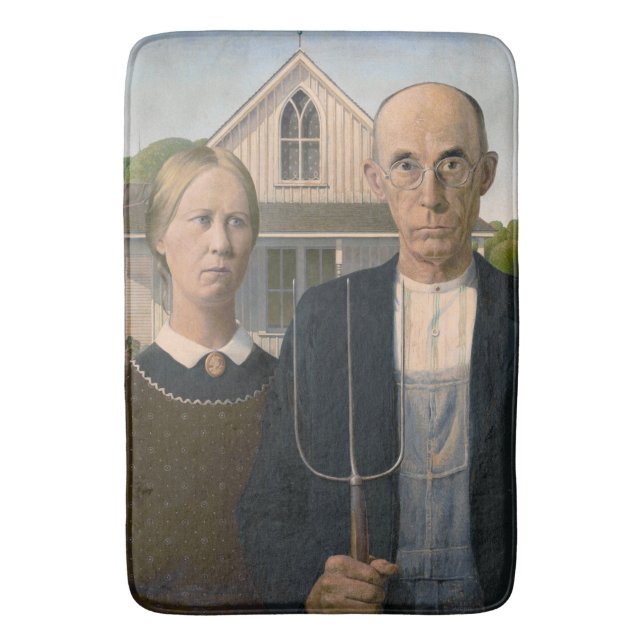 Tapis De Bain American Gothic : Vie rurale pauvre paysan (devant Vertical)