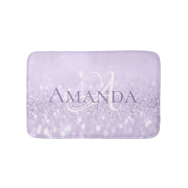 Tapis De Bain Amethyst Violet Purple Pastel Nom de la Parties sc (Devant)