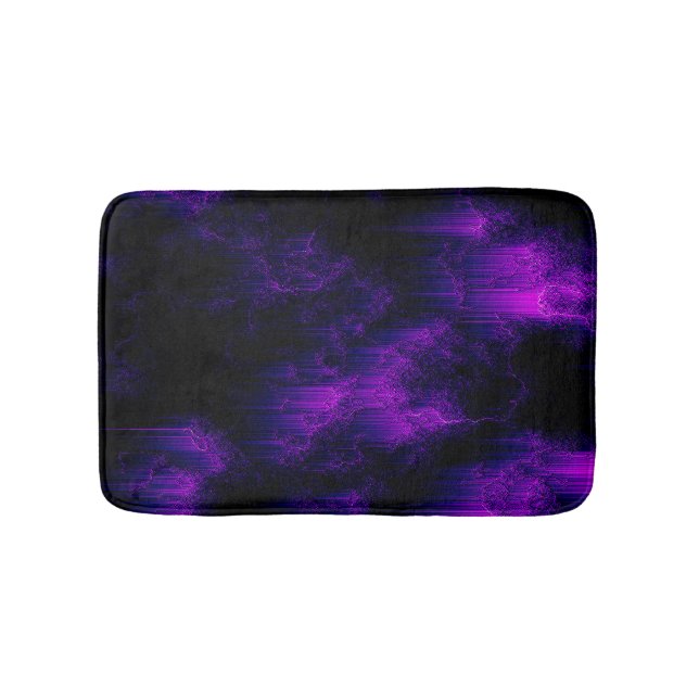 Tapis De Bain Améthyste Abstrait (Devant)