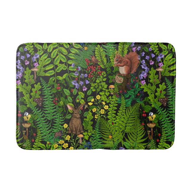 Tapis De Bain Amimies et plantes des bois (Devant)