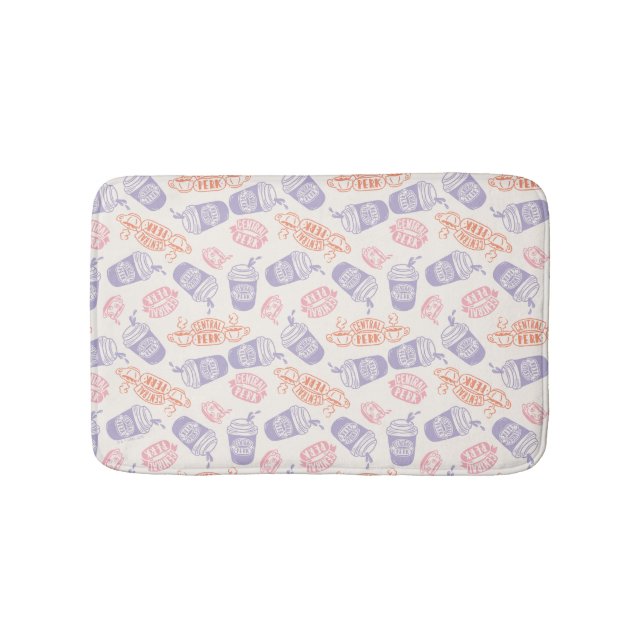 Tapis De Bain AMIS™ | Pastel Central Perk Motif (Devant)