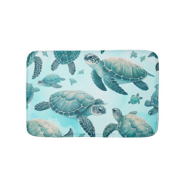 Tapis De Bain Amis Tortues Marines (Devant)