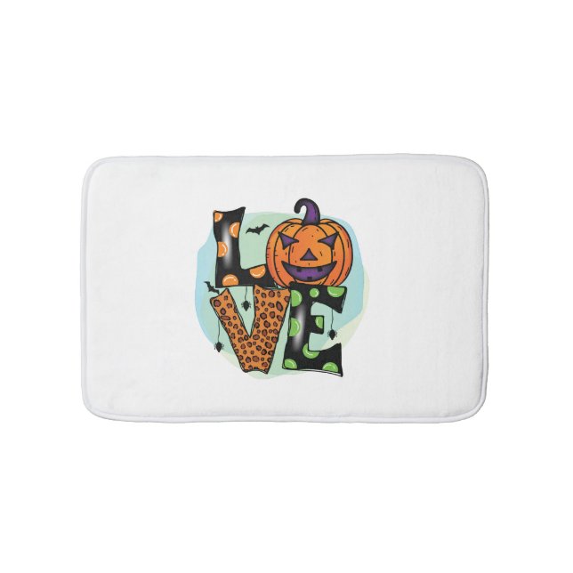 Tapis De Bain Amour Halloween, Halloween, Effrayant, Costume (Devant)