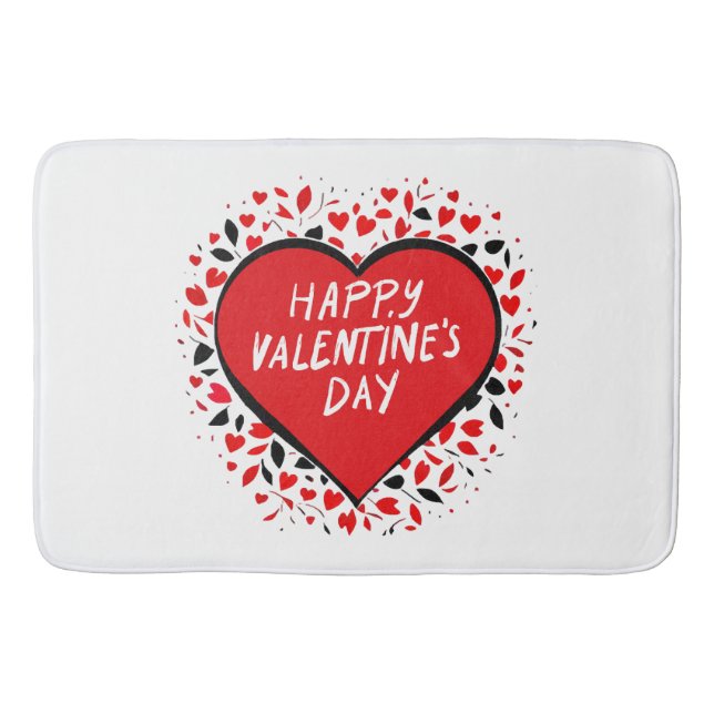 Tapis De Bain Amour infini pour la Saint-Valentin (Devant)