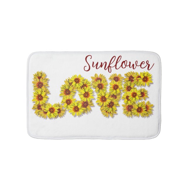 Tapis de bain Amour Tournesol (Devant)