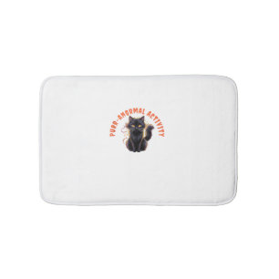 Tapis De Bain Amoureux des chats Halloween Purr-anormal Activité