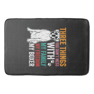 Tapis De Bain Amoureux du chien de la famille Boxer Freedom