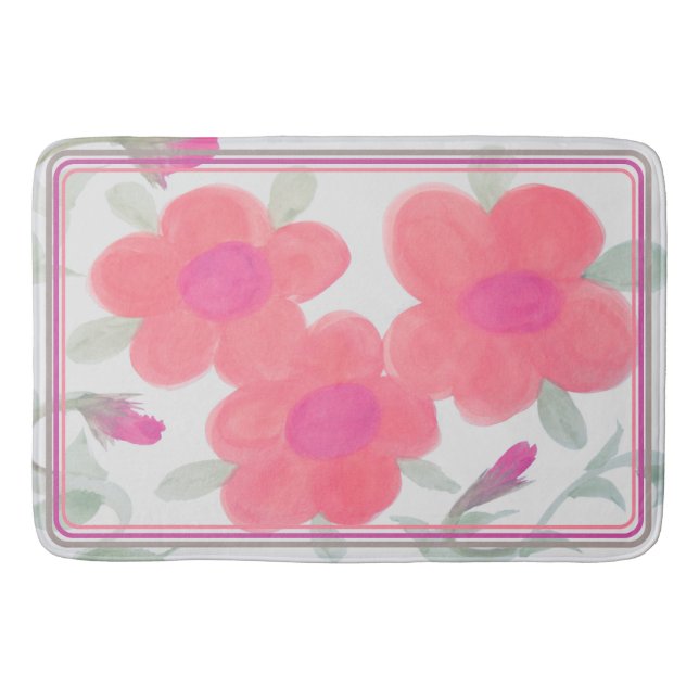Tapis De Bain Amusant Gras Et Rose Clair (Devant)