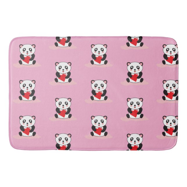 Tapis De Bain Amusant Panda Graphic Salle de bain Mat (Devant)