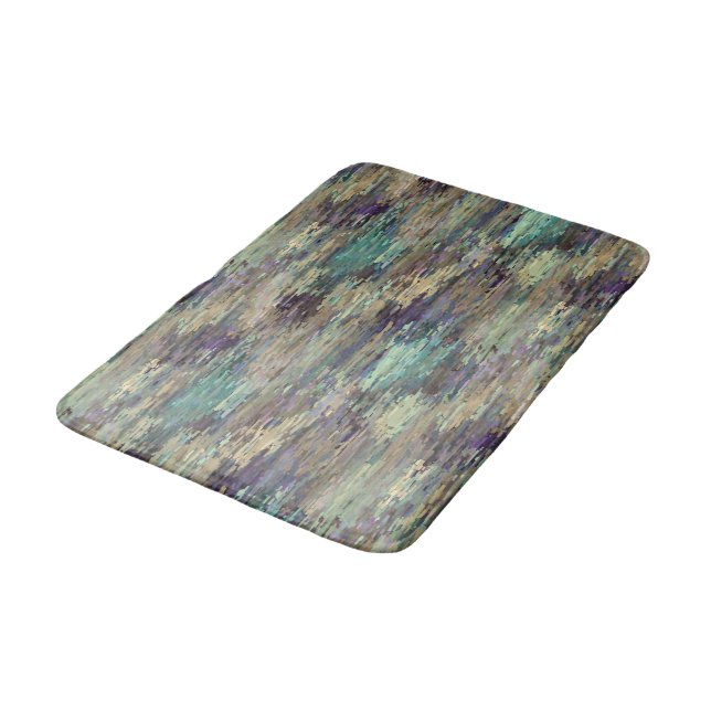 Tapis De Bain Amusant Violet violet violet Taupe Turquoise Strip (Angle)