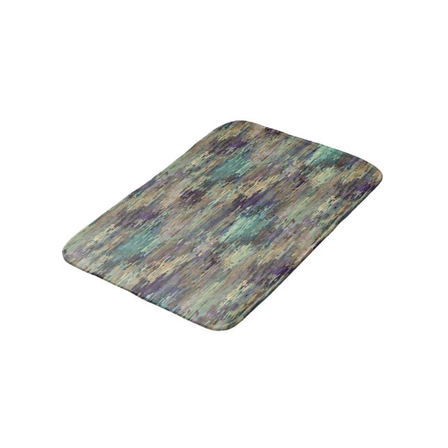 Tapis De Bain Amusant Violet violet violet Taupe Turquoise Strip (Angle)