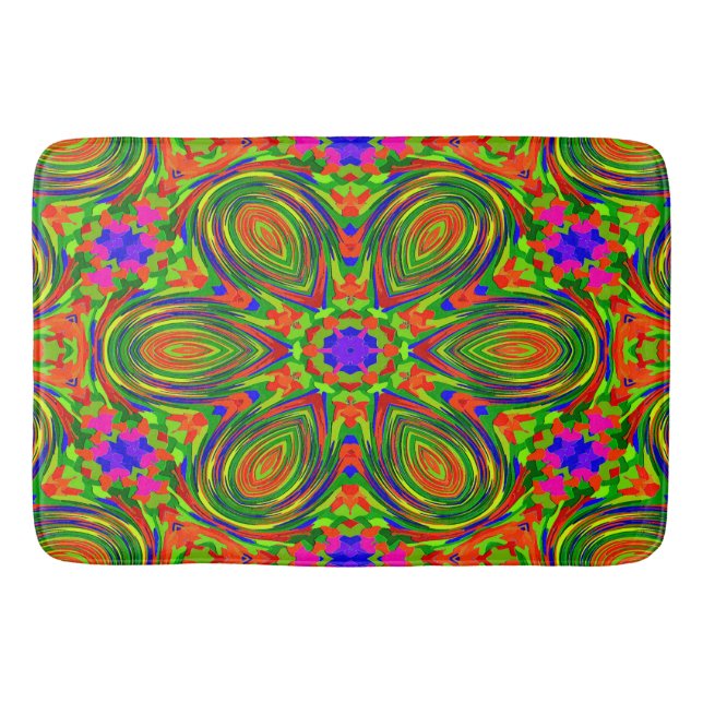Tapis De Bain Amusement floral des années 60...... (Devant)