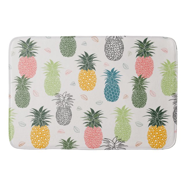 Tapis De Bain Ananas à la mode colorés (Devant)