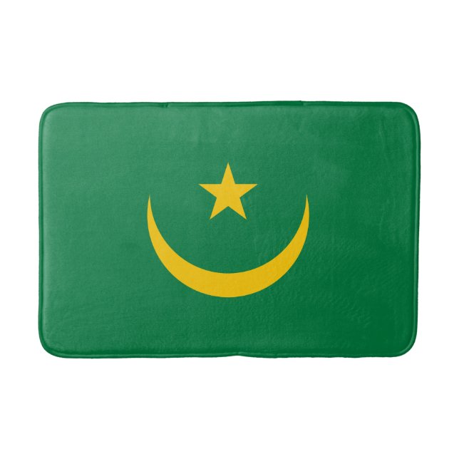 Tapis De Bain Ancien drapeau de Mauritanie (Devant)