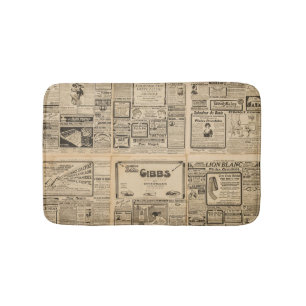 Tapis De Bain Ancien journal : arrière - plan de papier vintage.