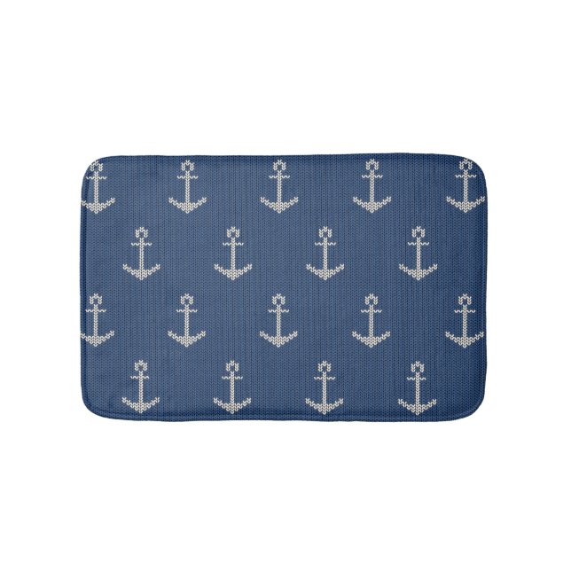 Tapis De Bain Ancre de la mer de Knit (Devant)