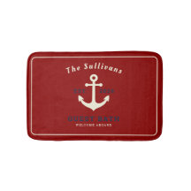 Ancre maritime de Rhode Island Rouge Nom personnal