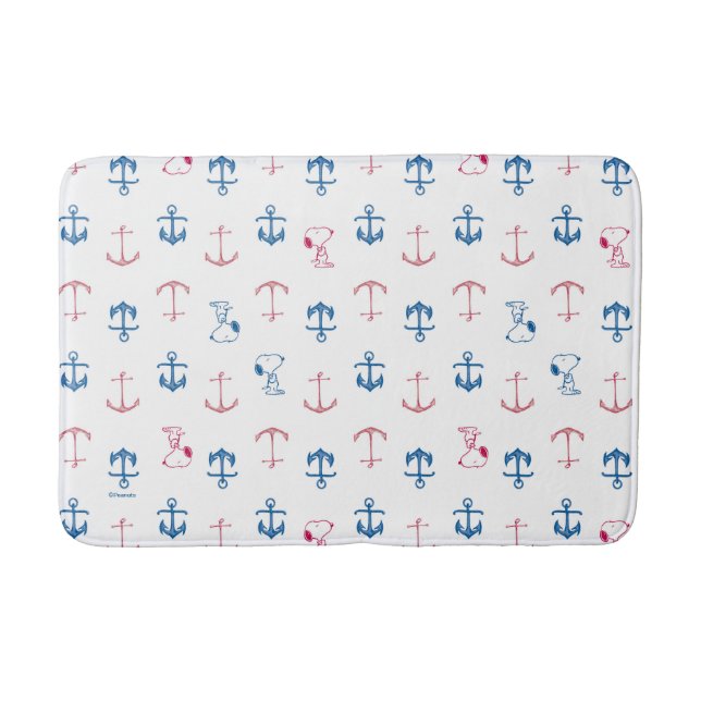 Tapis De Bain Ancre nautique Snoopy Motif (Devant)
