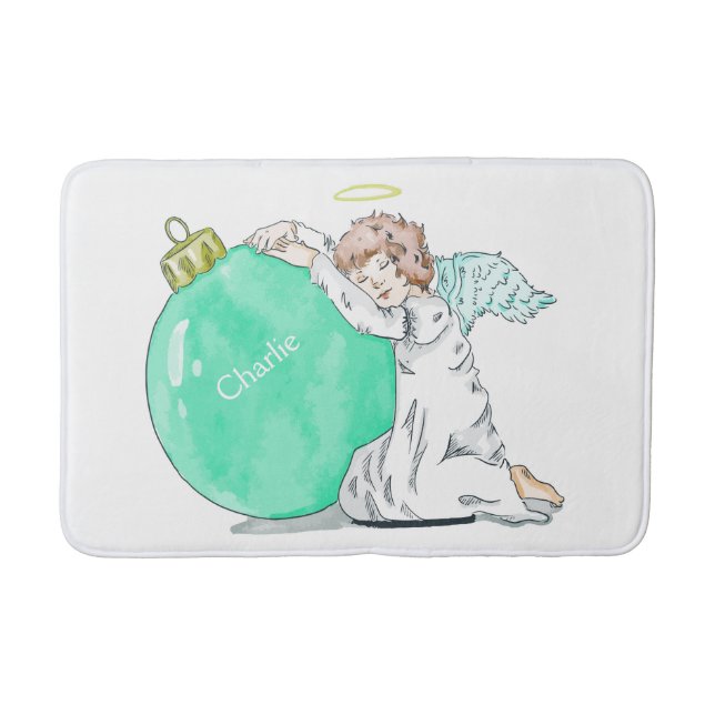 Tapis De Bain Ange de Noël coutume nattes de bain (Devant)
