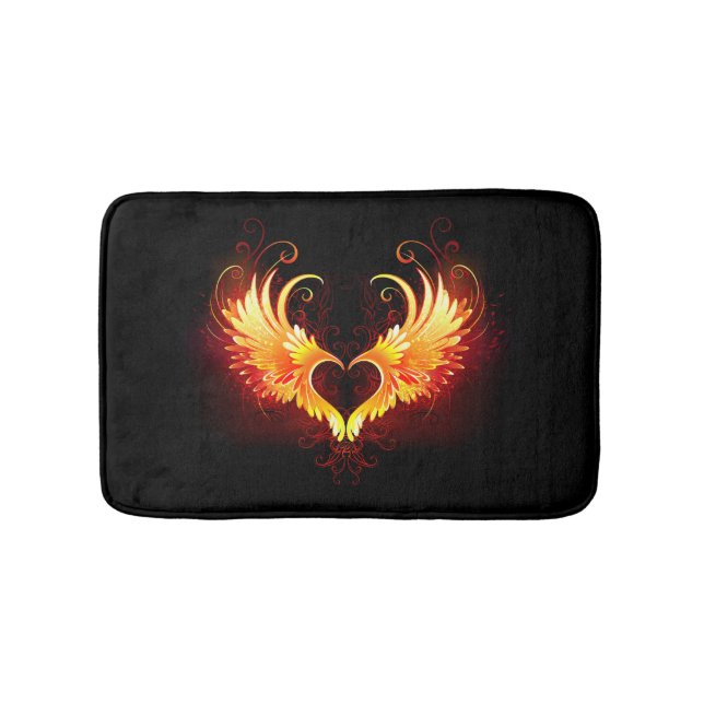 Tapis De Bain Angel Fire Heart with Wings (Devant)