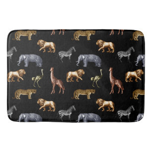 Tapis De Bain Animaux africains
