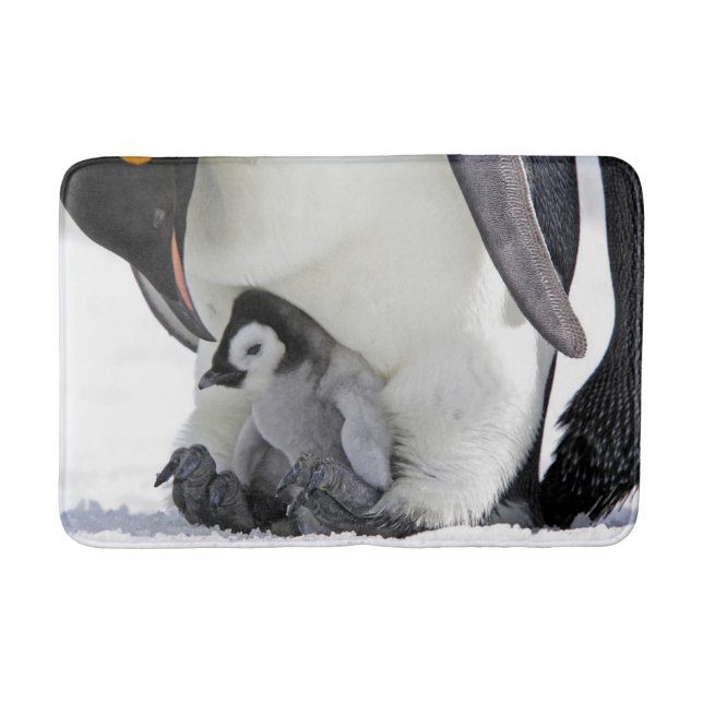 Tapis De Bain Animaux de bébés cutest | Baby Empereur Penguin (Devant)