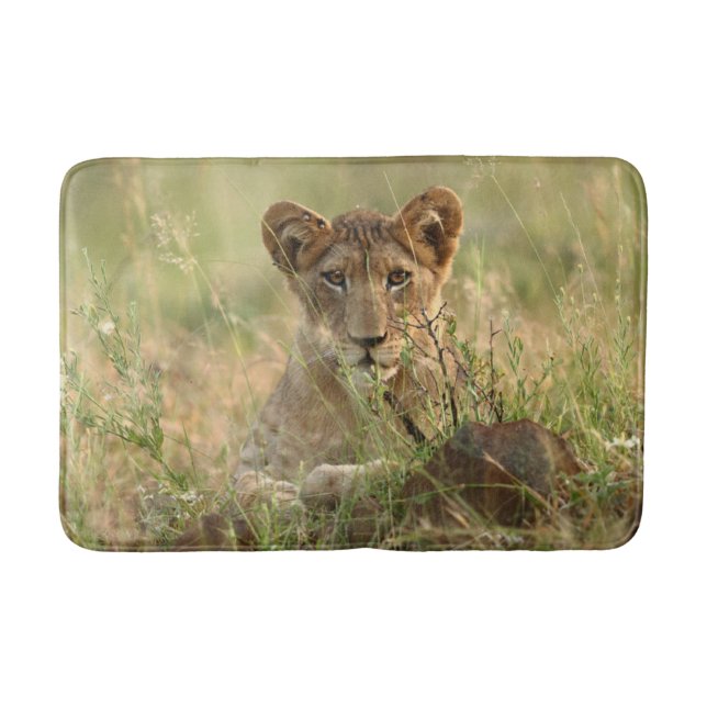 Tapis De Bain Animaux de bébés cutest | Cute Baby Lion Cub (Devant)