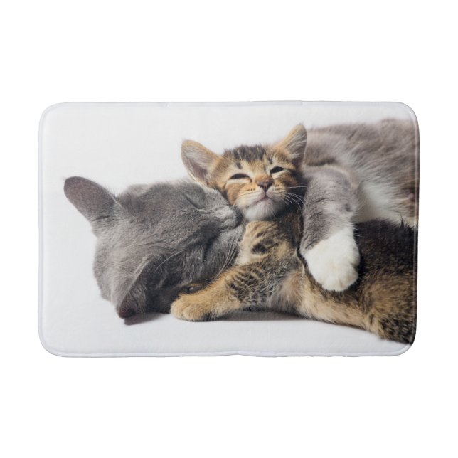 Tapis De Bain Animaux de bébés cutest | Cute Kitten Hug (Devant)