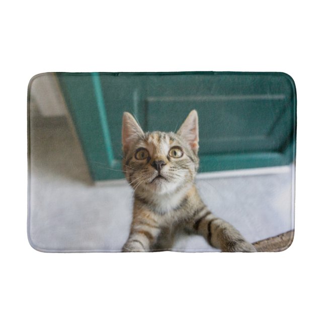 Tapis De Bain Animaux de bébés cutest | Cute Tabby Kitten (Devant)