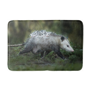 Tapis De Bain Animaux de bébés cutest   Opossum Maman & Kids
