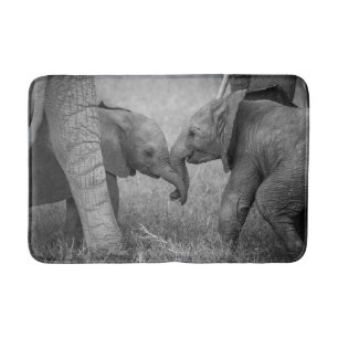Tapis De Bain Animaux de bébés cutest Salutation des éléphants