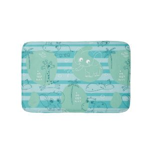 Tapis De Bain Animaux mignons jouant avec de l'eau 1