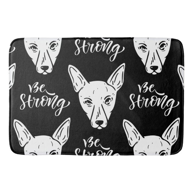 Tapis De Bain Animaux motifs Chiens forts Adieu (Devant)