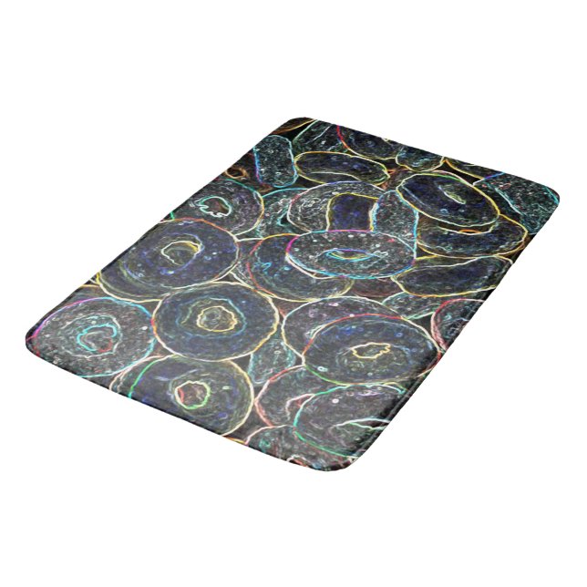 Tapis De Bain Anneaux de Neon (Angle)