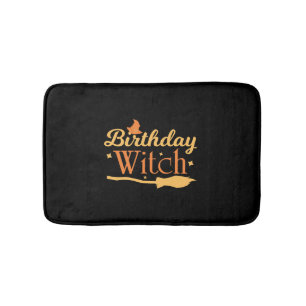 Tapis De Bain Anniversaire Sorcière Halloween Anniversaire
