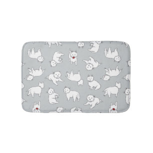 Tapis de bain antidérapant espiègle de Westies