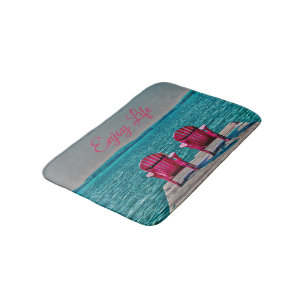 Tapis De Bain Appréciez la vie aux chaises rustiques