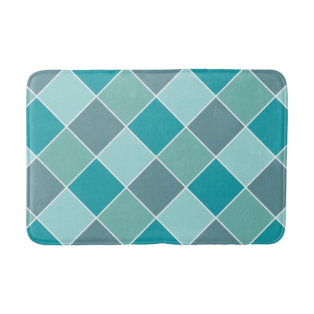 Tapis De Bain Aqua Carrelage Motif matelas (Devant)