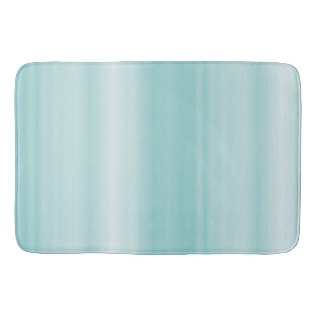 Tapis De Bain Aqua Mint White Beach Vibes   (Devant)