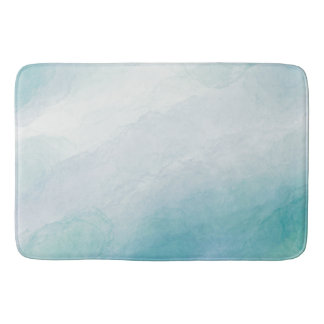 Tapis De Bain Aquarelle bleue