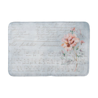Tapis De Bain Aquarelle Blush Floral Musique française