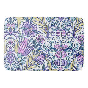 Tapis De Bain Aquarelle Fleur coloré Nature Élégante