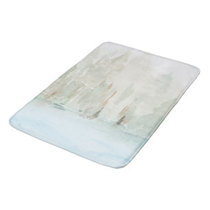 Tapis De Bain Aquarelle moderne paysage boisé