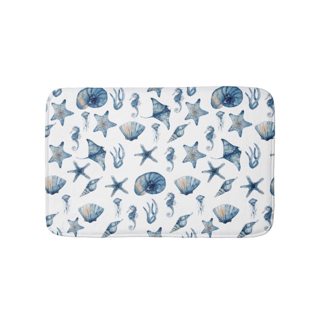 Tapis De Bain Aquarelle sous le Motif de mer (Devant)