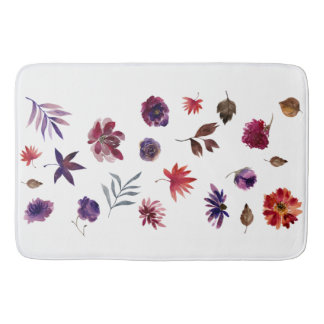 Tapis De Bain Aquarelle tendance Floral